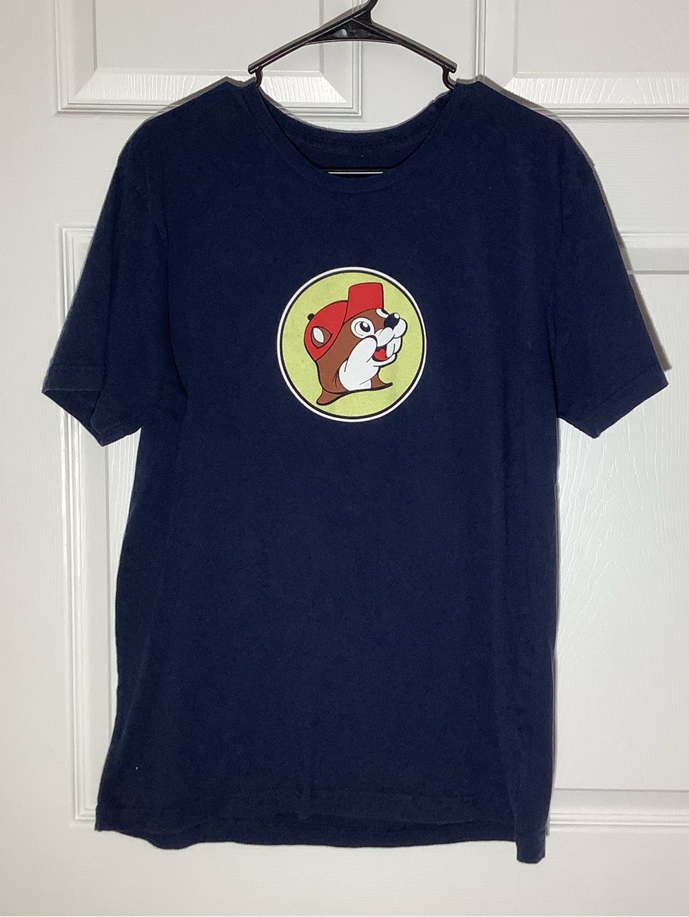 Bucees Navy Graphic Tee, size large